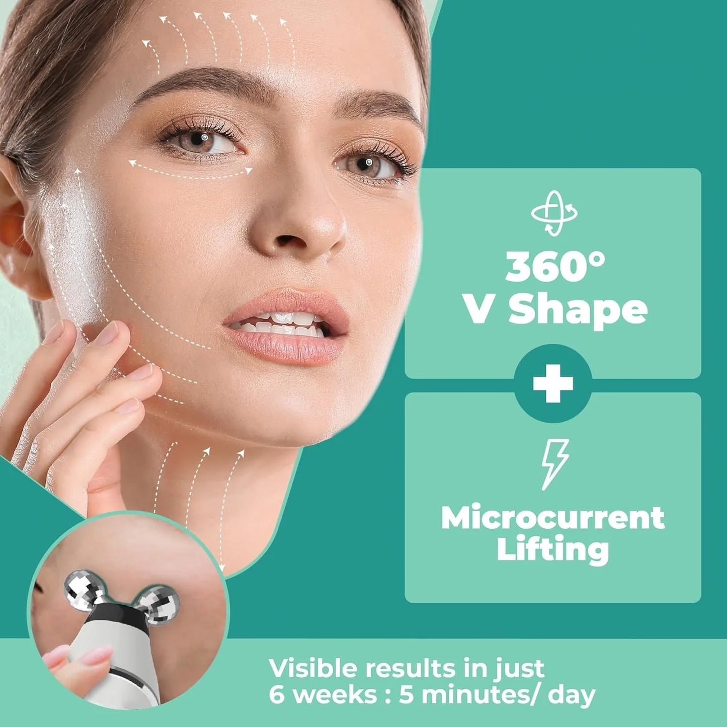 ⚡ Microcurrent Face Roller