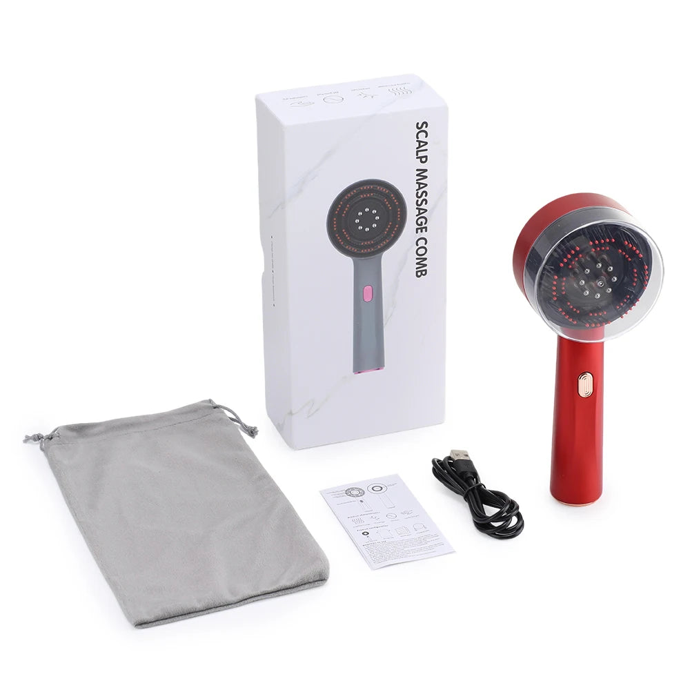 🔥 Red Light Scalp Massager
