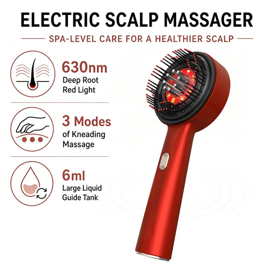 🔥 Red Light Scalp Massager